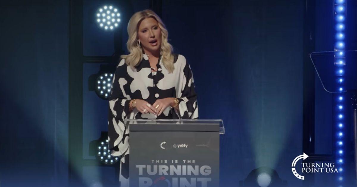 image of Savannah Chrisley spoke candidly about her grief during a Turning Point USA event at Ohio State University.