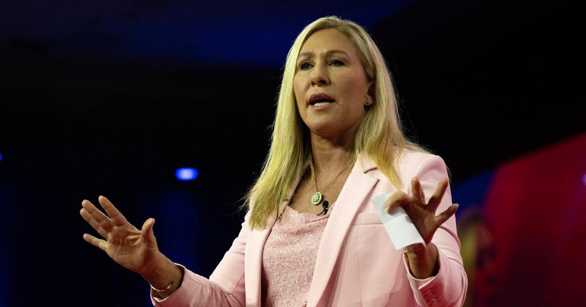 Image of Donald Trump 'withdrew' his support of Marjorie Taylor Greene on Friday, November 14.