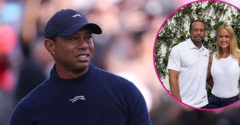 image and inset of tiger woods and Vanessa trump