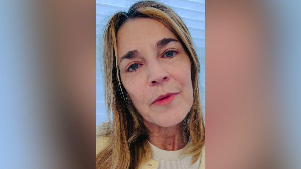 Image of Savannah Guthrie was visibly emotional in her Instagram video.