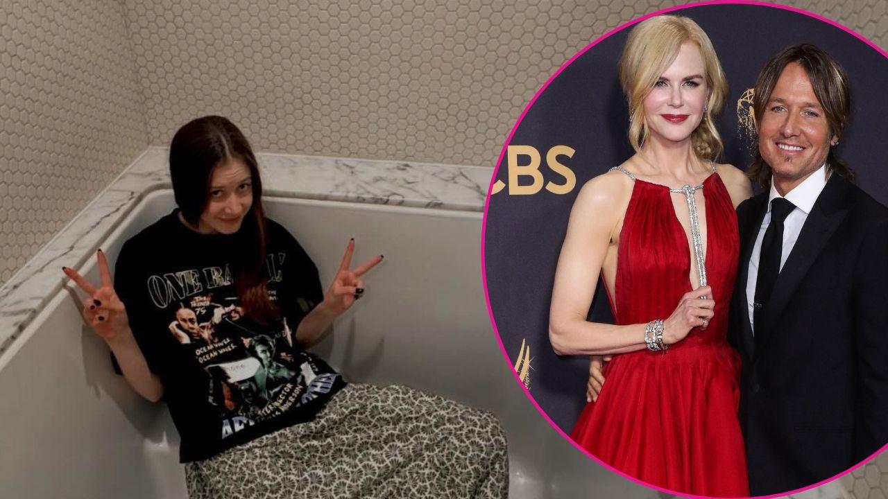 Image of Sunday Rose, Nicole Kidman, and Keith Urban