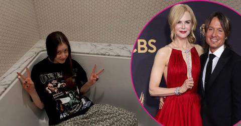 Image of Sunday Rose, Nicole Kidman, and Keith Urban
