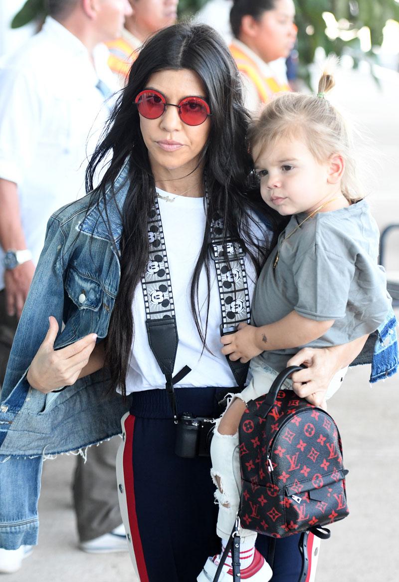 kourtney kardashian celebrity louis vuitton palm springs backpack mini