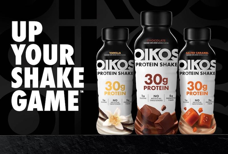 oikos protein shakes hero image