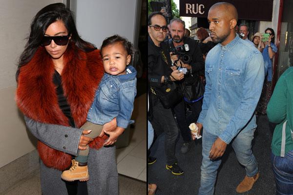 North west kanye west denim