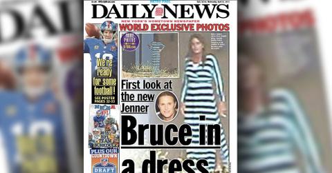 Bruce jenner wearing a dress