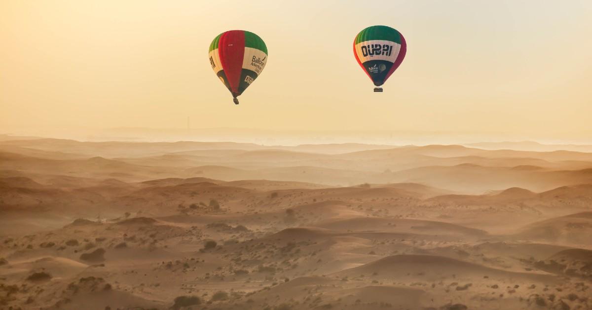 dethot air balloondesert activity