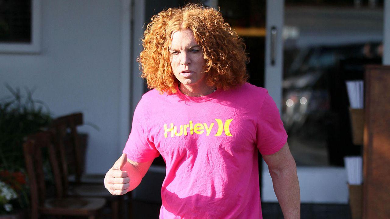 Image of Brian Evans reportedly 'never threatened' Carrot Tops with his sexually explicit videos.