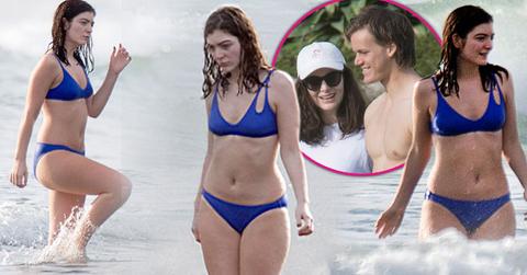 Singer lorde beach bikini boyfriend HERO