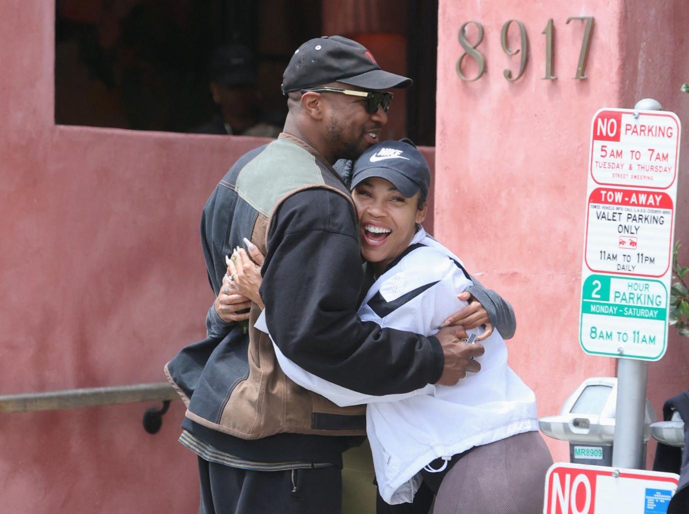 jonathan majors meagan good engaged ebony power  gala diamond ring