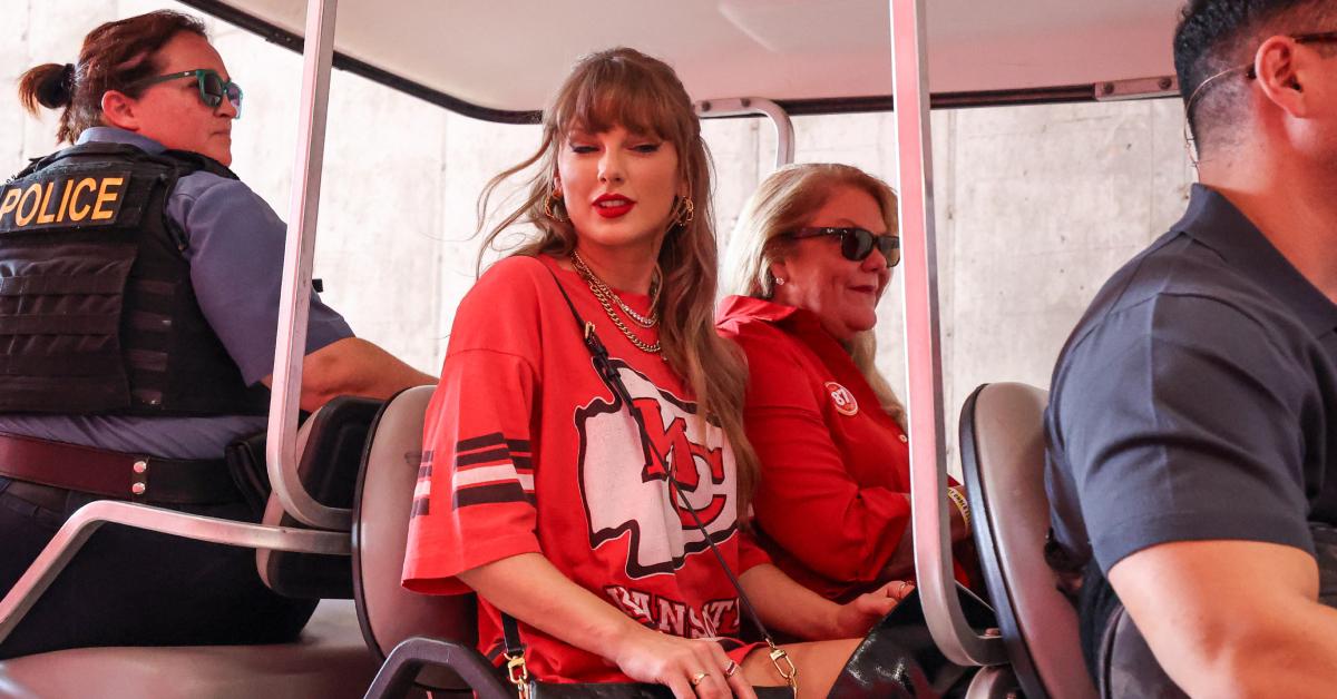 Image of Taylor Swift usually is filmed and photographed arriving at Chiefs games.