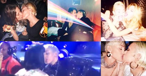 Miley cyrus lesbian kissing girl 01