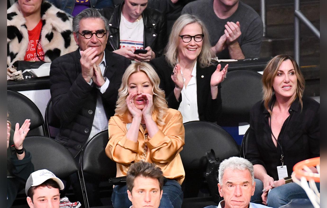 Celebrities At The Los Angeles Lakers Game