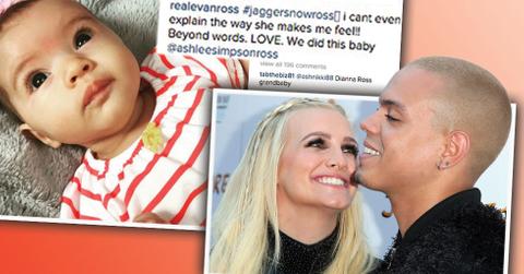 Ashlee simpson evan ross brag lovely daughter jagger snow photo