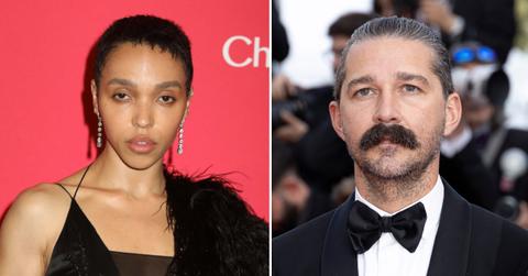 Photo of FKA Twigs; picture of Shia LaBeouf.
