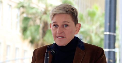Ellen Degeneres Fired Intern On Her First Day, Wearing Brown Velvet Jacket