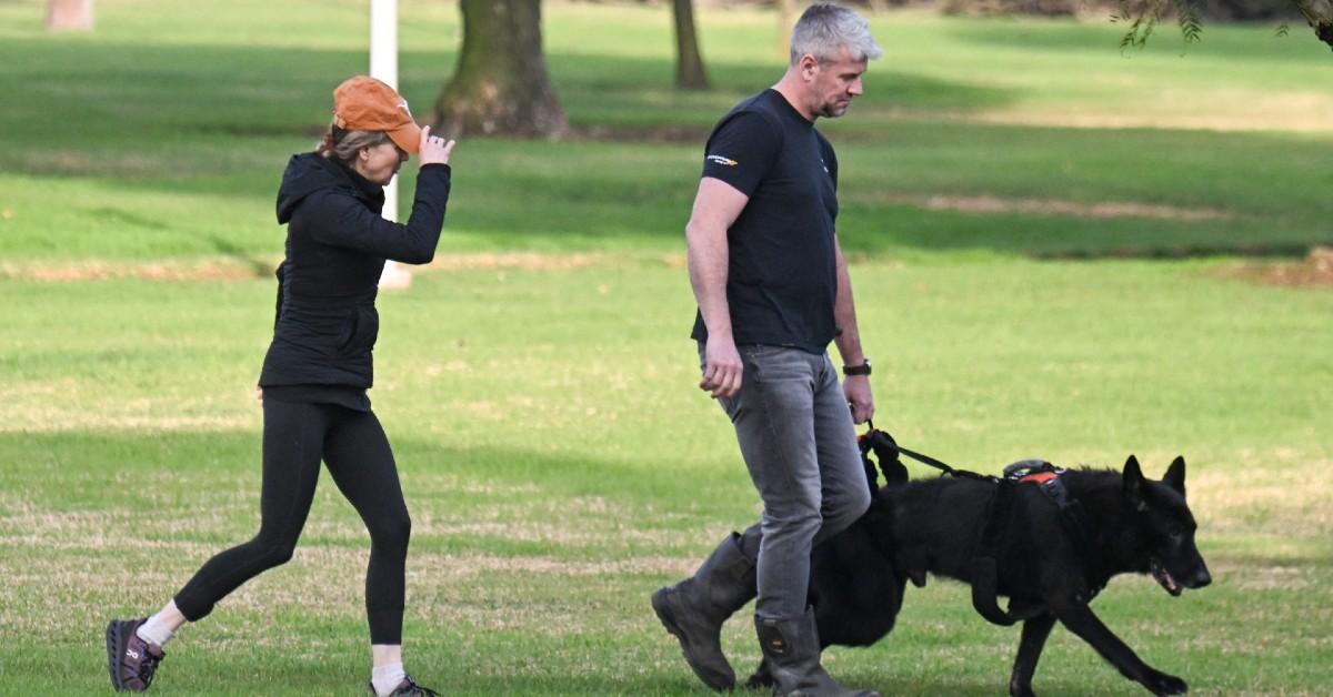 renee zellwegger ant anstead out with dog