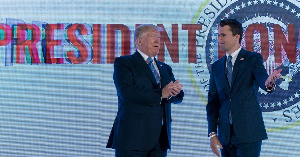 Photo of Donald Trump and Charlie Kirk