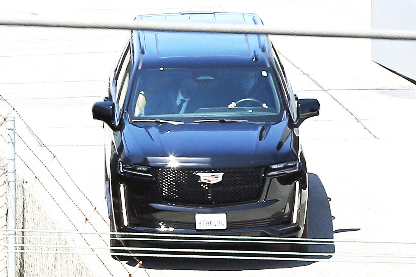 prince harry car leaving lax executive suite