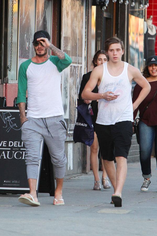 david brooklyn beckham shopping los angeles