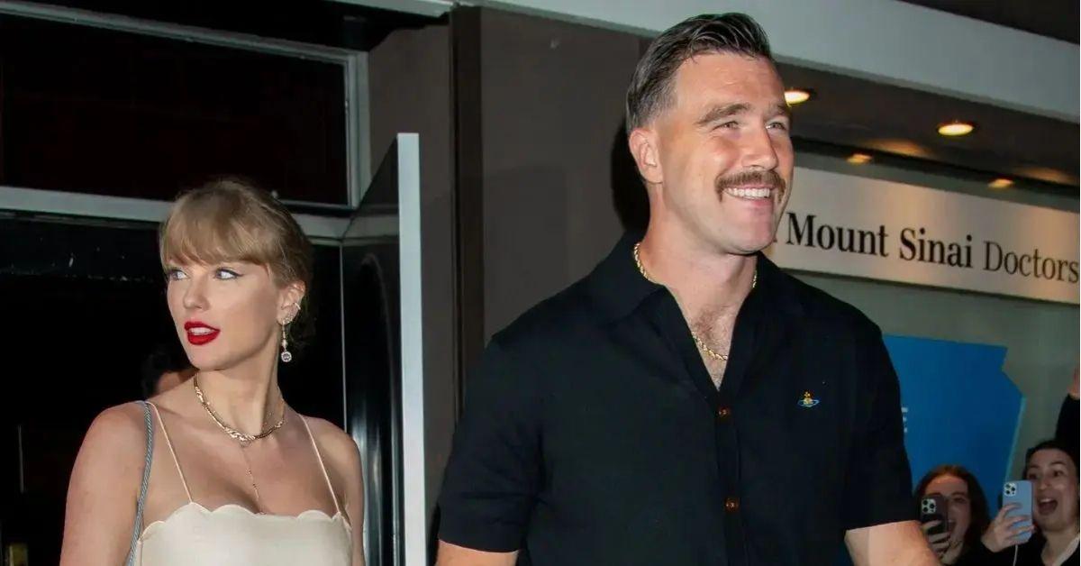 Photo of Travis Kelce and Taylor Swift