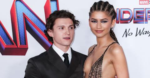 Photo of Tom Holland and Zendaya.