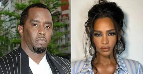 Photo of Sean 'Diddy' Combs; picture of Cassie Ventura.