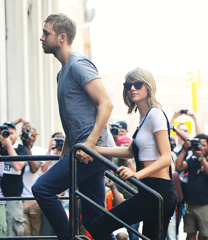 taylor swift dating calvin harris break work