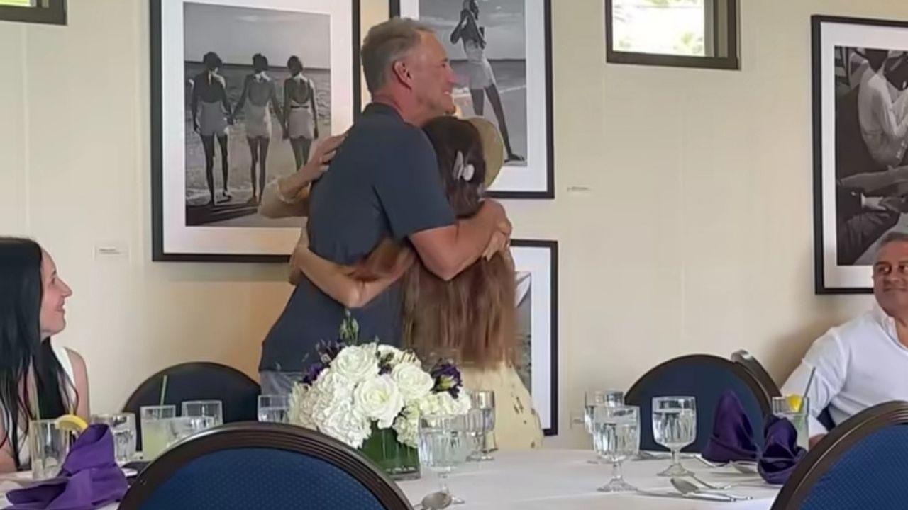 Image of Giada De Laurentiis shared an embrace with her daughter and ex-husband.