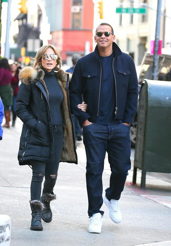 Jennifer Lopez and  Alex Rodriguez are going strong as they take a stroll in NYC