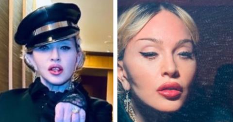 Composite photo of Madonna.