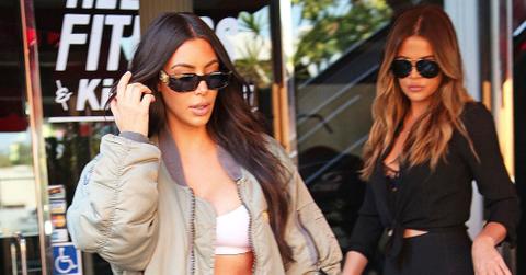 Kim kardashian khloe leave lunch pics feature