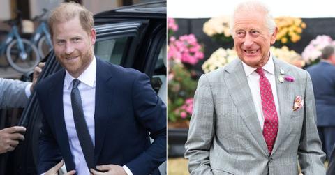 photo of Prince Harry and King Charles
