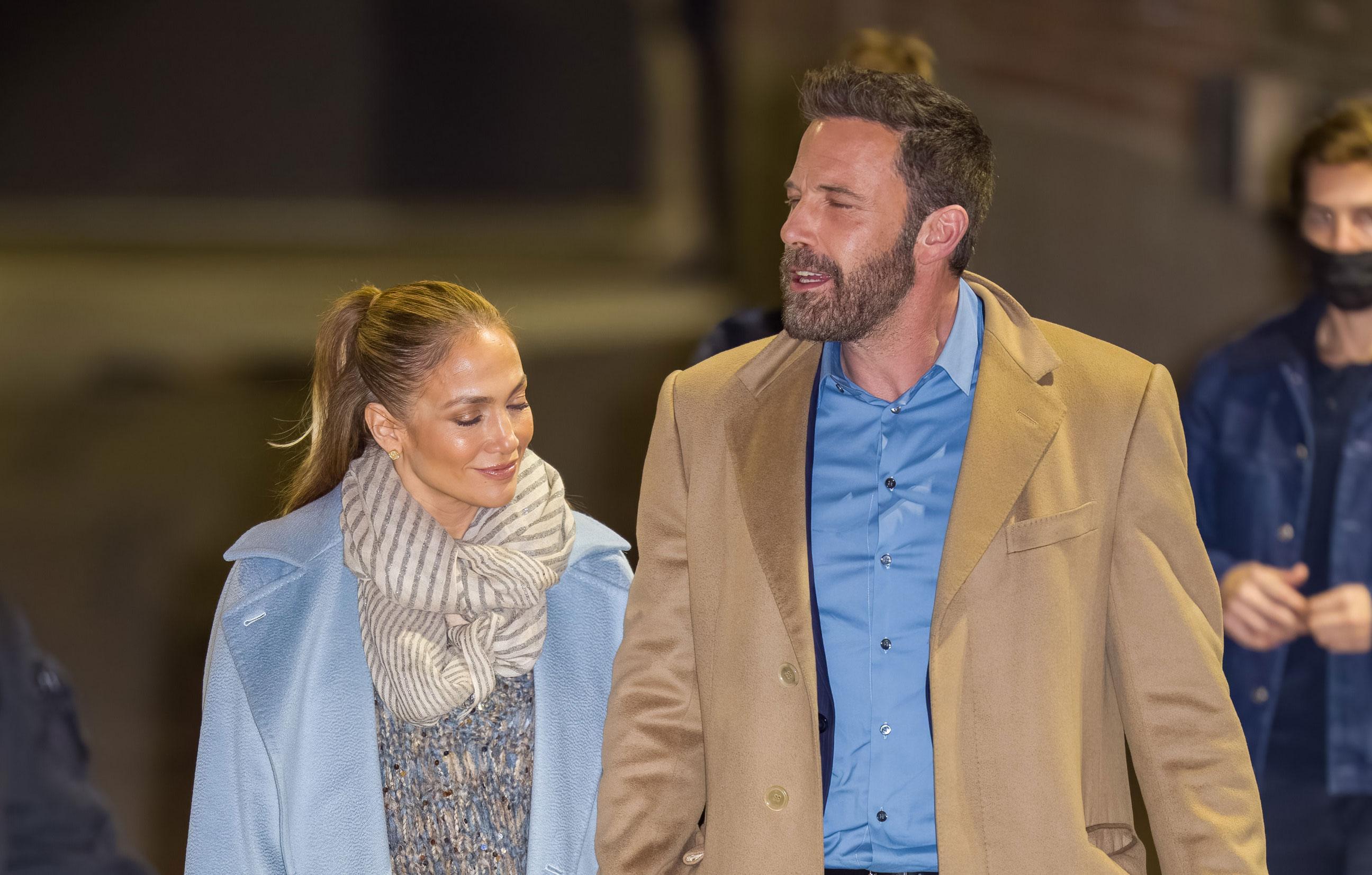 ben affleck and jlo arrive to jimmy kimmel after backlash