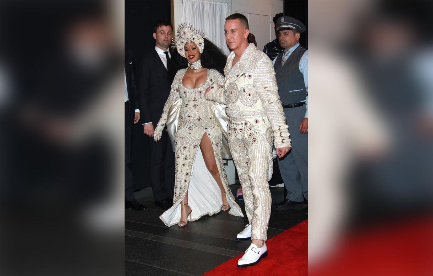 Cardi B and Jeremy Scott head out for The Met Gala