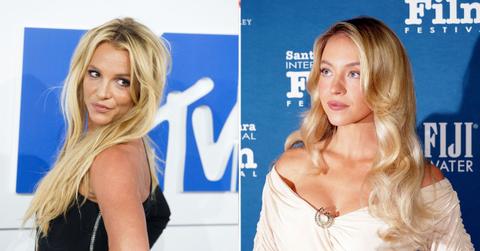 Split photo of Britney Spears and Sydney Sweeney.