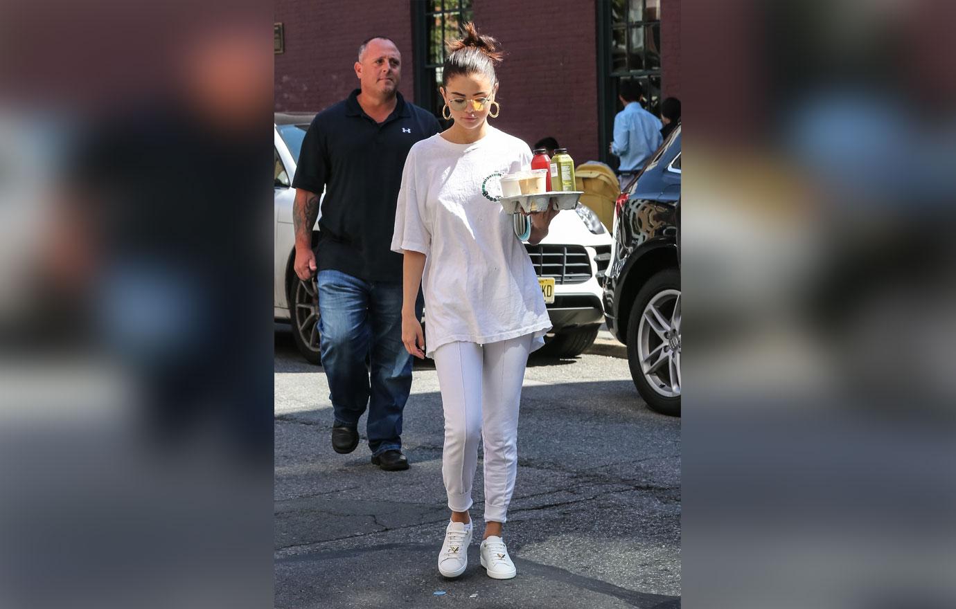 Selena Gomez steps out for breakfast on Labor Day!