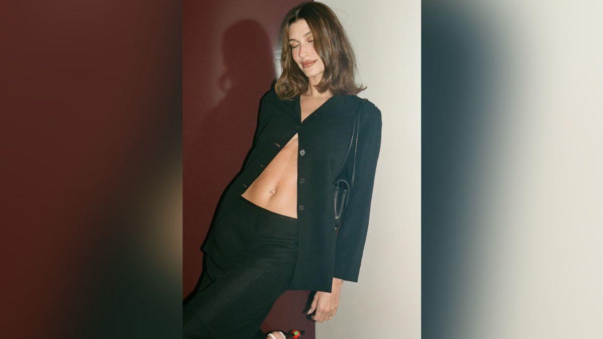 Photo of Hailey Bieber rocked a showy top while in Australia.