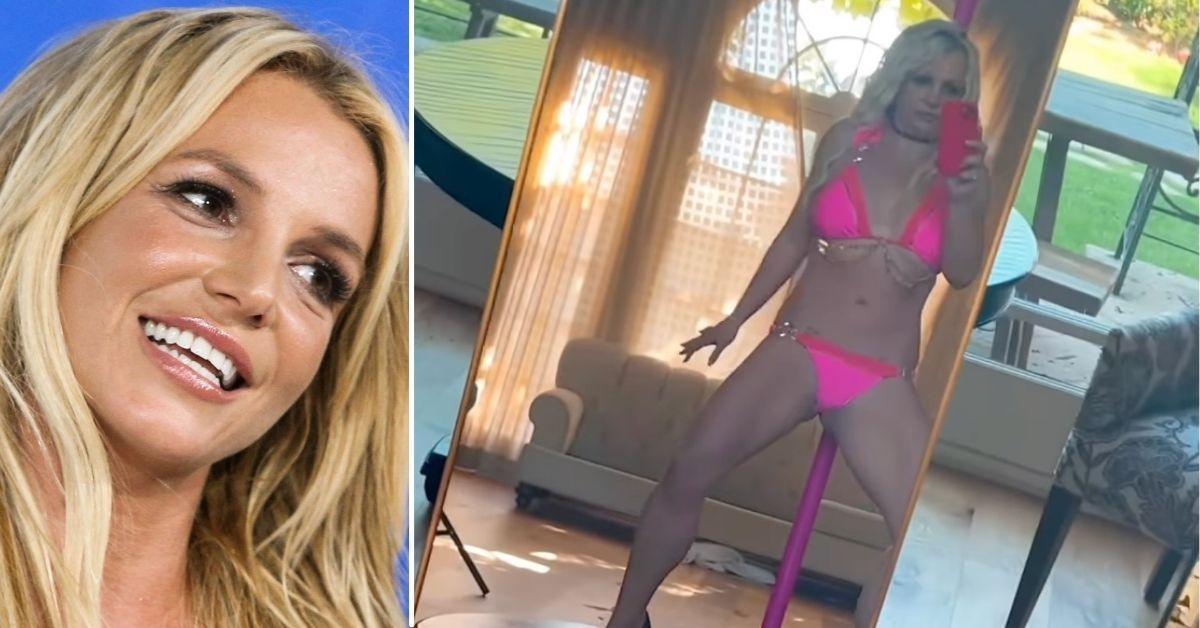 Bikini-Clad Britney Spears Reminds Ex Sam Asghari What He’s Missing in Steamy Pole Dancing Clip