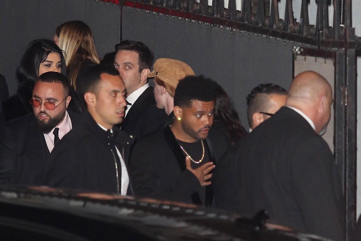 DJ Khaled, Nicki Minaj, Drake and The Weeknd outside the Chateau Marmont