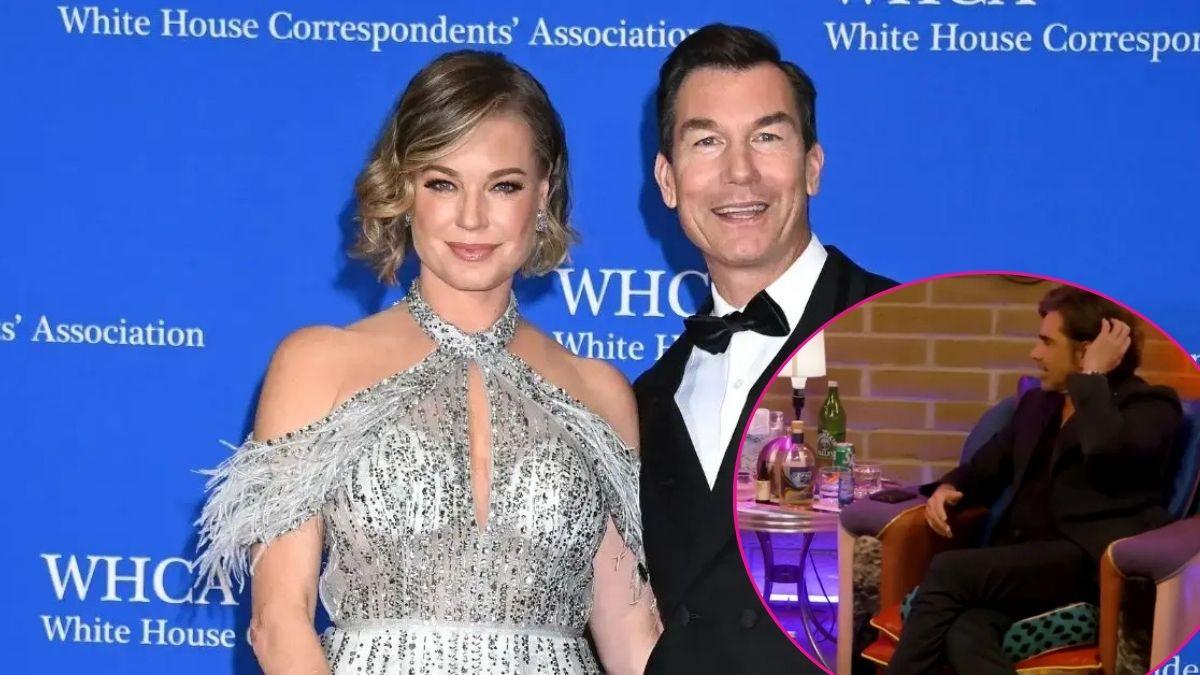 Composite photo of Rebecca Romijn, Jerry O'Connell and John Stamos