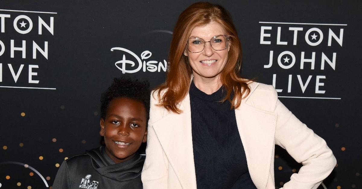 Photo of Connie Britton and her son, Yoby.