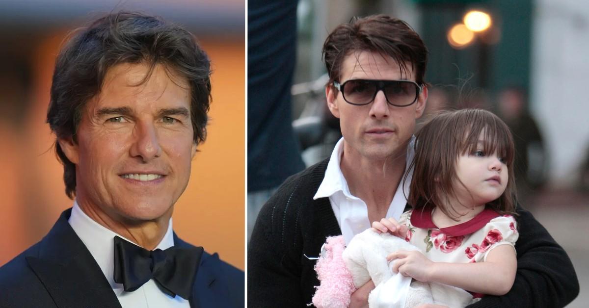 Katie Holmes flashes her boob at tea with Suri as Tom Cruise hits back