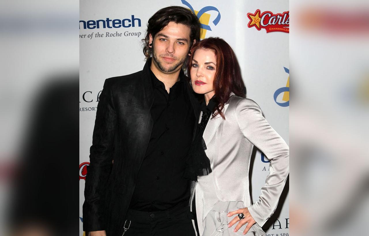 Priscilla Presley Grabs Dinner With Son As Biopic Films