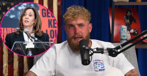 composite photo of jake paul and kamala harris