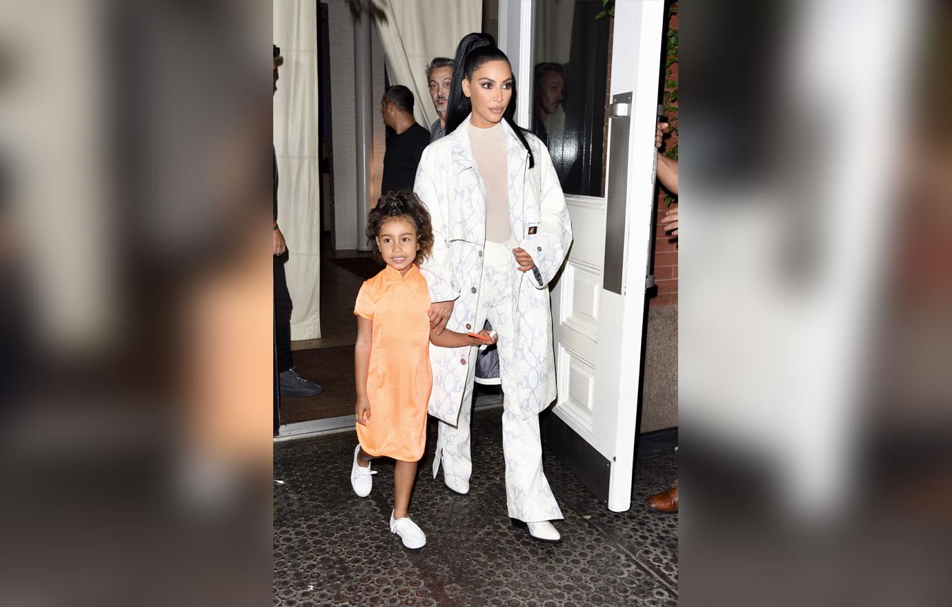 Kim Kardashian And Daughter North Kourtney Kardashian Lets Son Reign Pick Outfit