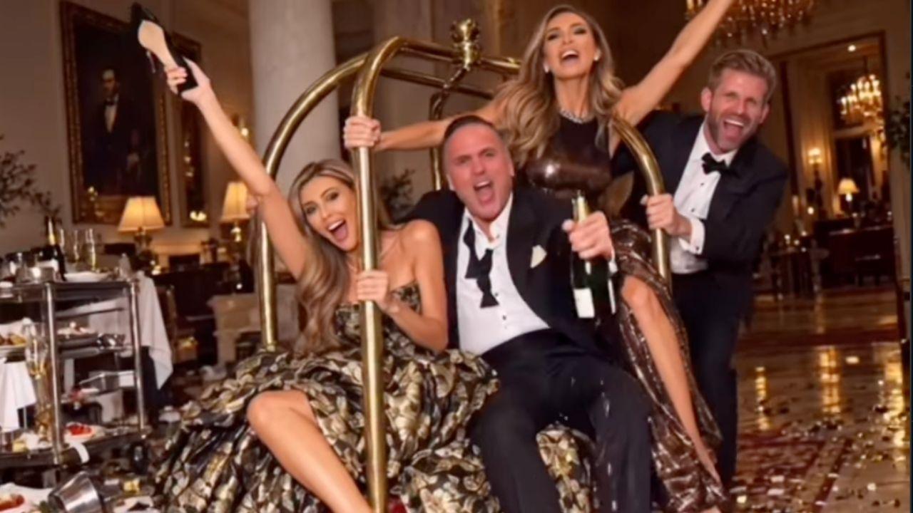 Image of Conservative figures criticized the lavish imagery amid concerns about everyday costs.