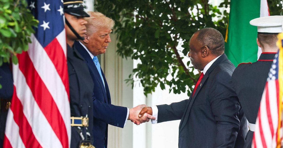 the view donald trumps south african president tone down their political content