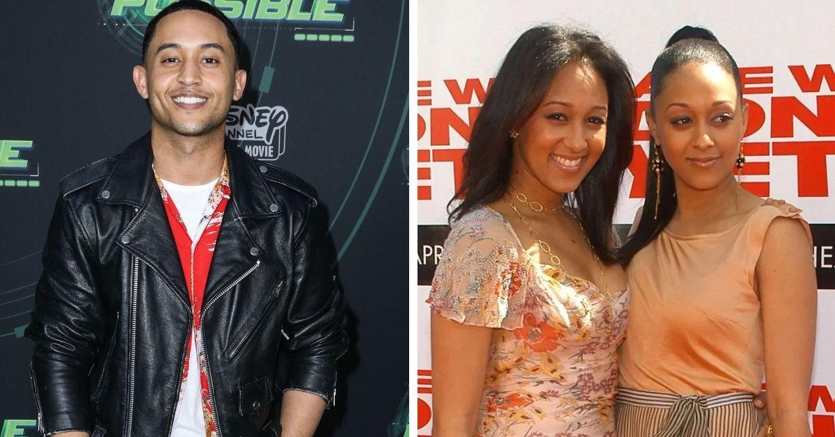 image of Tahj Mowry remains close to his twin sisters, Tia and Tamera Mowry.