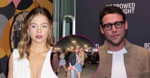 Split photo of Sydney Sweeney and Scooter Braun